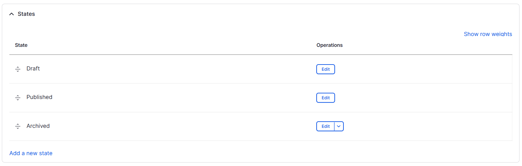 content moderation workflows admin config edit states